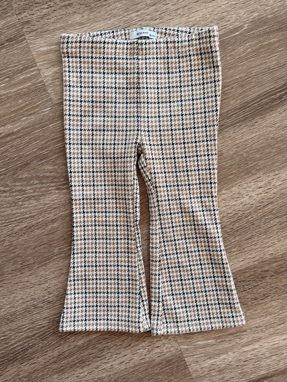 Houndstooth 9-12 months 80cm Toddler Flare Pants European brand Fall Winter
